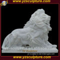 life size garden white marble sitting lion for sale
